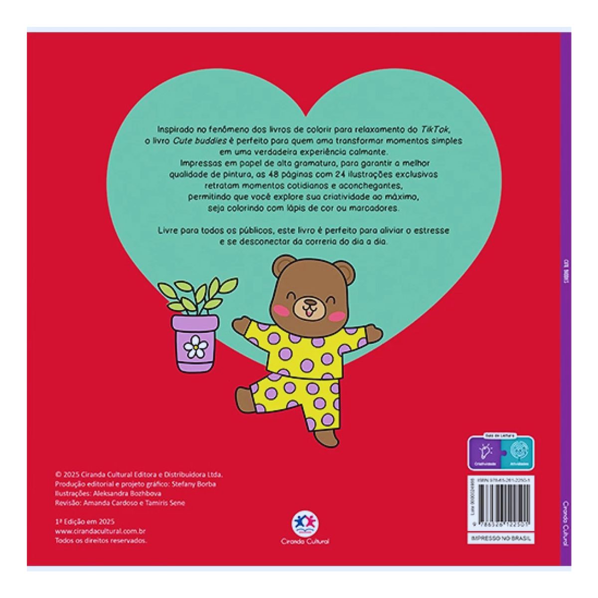 Livro Cute Buddies Comfy & Cozy Books Bobbie Goods - Para Colorir / Relaxar / Atividades - Ciranda Cultural Livro Cute Buddies Comfy & Cozy Books Bobbie Goods - Para Colorir / Relaxar / Atividades - Ciranda Cultural